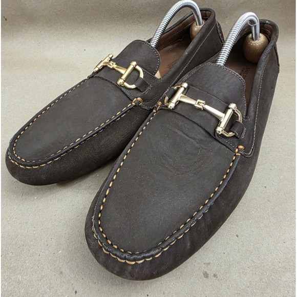 Blue Saks Fifth Avenue Other - Saks Fifth Avenue (Sz 11 M) Horsebit Driving  Loafer Men's Brown Nubuck